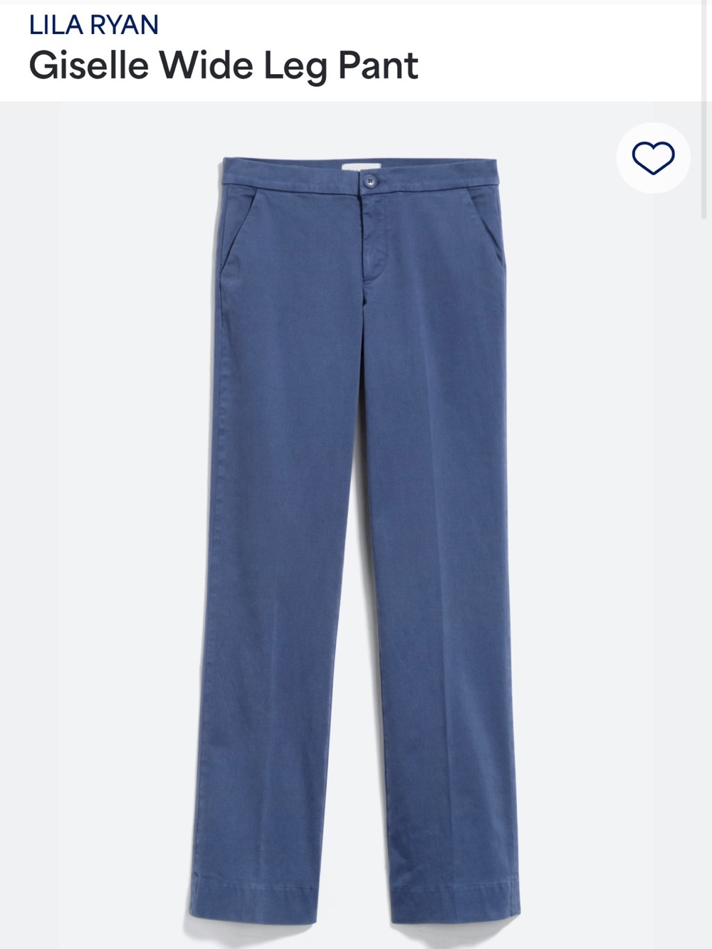 LILA RYAN Giselle Wide Leg Pant - Blue